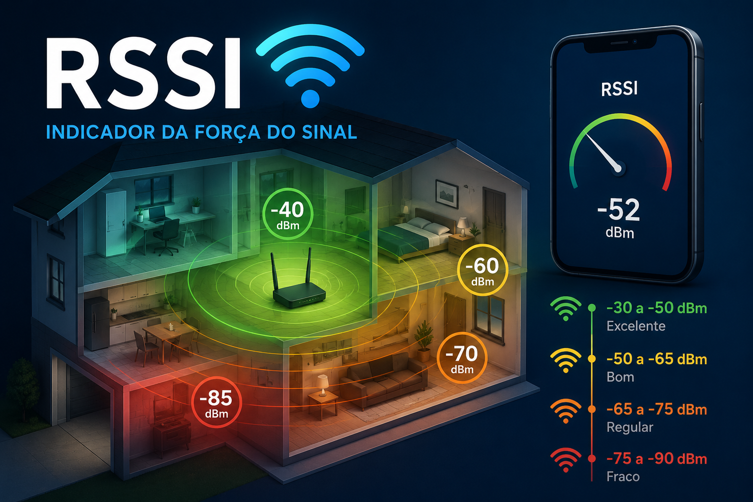 O que é RSSI? Entendendo a intensidade do sinal Wi-Fi na prática