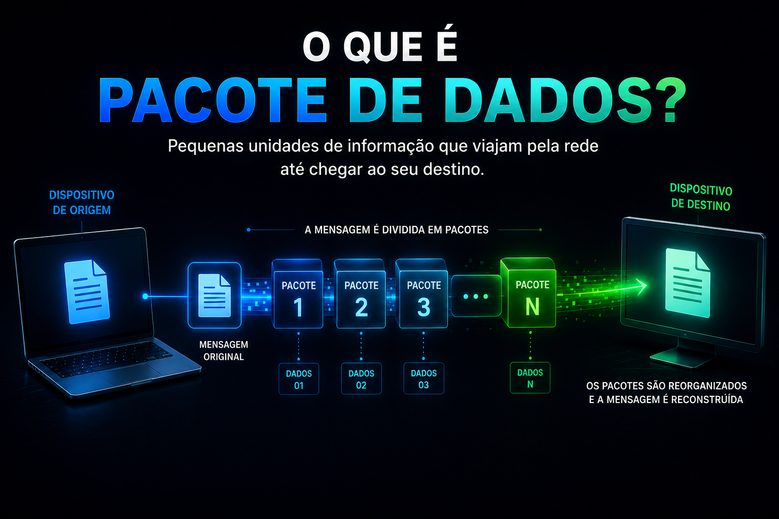 O Que é Pacote de Dados? Entenda Como as Informações Viajam Pela Rede