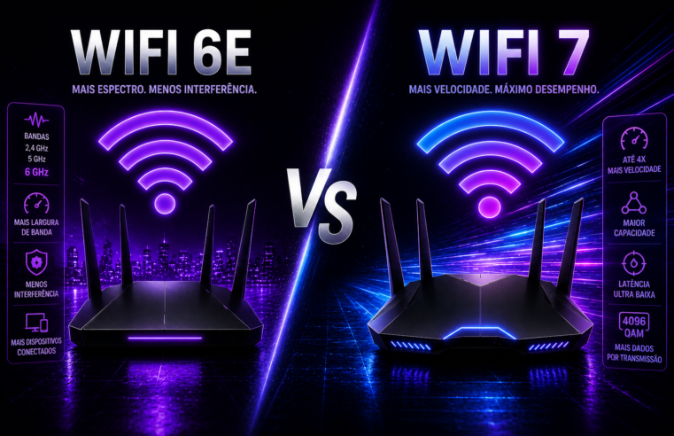 Wi-Fi 6E vs Wi-Fi 7: Qual é a Diferença e Qual Vale Mais a Pena?